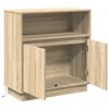 vidaXL LED-Sideboard Sonoma-Eiche 71 x 34,5 x 75 cm Holzwerkstoff