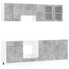 vidaXL K&uuml;chenschrank-Set Lyon 8 pcs 240 x 46 x 81,5 cm Holzwerkstoff