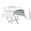 vidaXL 4-Bow Bimini-Top mit Seitenteilen 243x(200-213)x137 cm