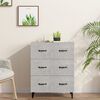 vidaXL Sideboard Betongrau 69,5x34x90 cm Holzwerkstoff