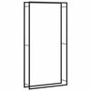vidaXL Brennholzregal Mattschwarz 110x28x214 cm Stahl