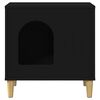 vidaXL Katzenhaus Schwarz 51 x 30 x 52 cm Holzwerkstoff