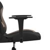 vidaXL Gaming-Stuhl mit Massagefunktion Schwarz und Taupe Stoff