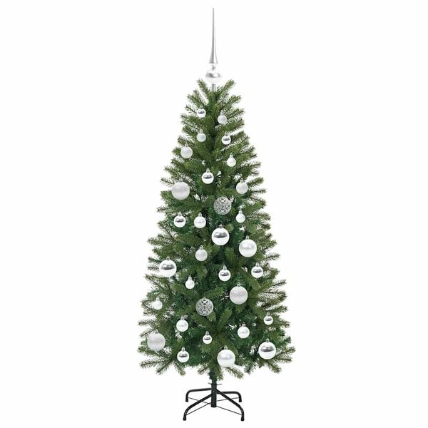 vidaXL K&uuml;nstlicher Weihnachtsbaum mit 150 LEDs Gr&uuml;n 120 cm PE und PVC