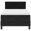 vidaXL Boxspringbett mit Matratze Schwarz 90 x 200 cm Samt