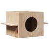 vidaXL Katzenhaus 51x35x30 cm Massivholz Kiefer