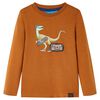 Kinder-Langarmshirt Cognac 116