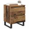 vidaXL Nachttisch mit Schubladen Altholz 40 x 35 x 50 cm Holzwerkstoff