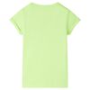 Kinder-T-Shirt Neongelb 104
