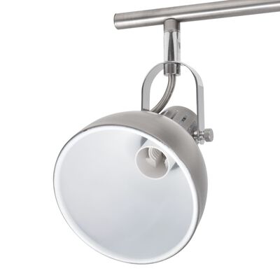 vidaXL Deckenlampe für 3 Glühlampen E14 Grau