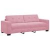 vidaXL 3-Sitzer-Sofa Rosa 220 cm Samt
