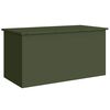 vidaXL Gartenlagerkissenbox Verzinkter Stahl 100 x 50,5 x 50 cm 220 L