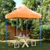 vidaXL Party-Zelt Orange 200 x 200 x 306 cm Oxford-Stoff