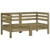 vidaXL Garten-Ecksofas 2 Stk. Kiefernholz Impr&auml;gniert