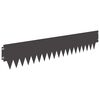 vidaXL Raseneinfassung 10 Stk. 103 x 20 cm Metall Schwarz