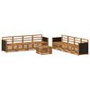 vidaXL Sofagarnituren 9 pcs Massivholz Akazie
