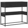 vidaXL Konsolentisch Schwarz 90x35x80 cm Holzwerkstoff