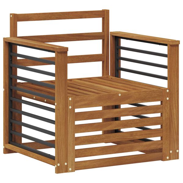 vidaXL Outdoor-Sofagarnitur Natur 71 x 63 x 73 cm Massivholz Akazie