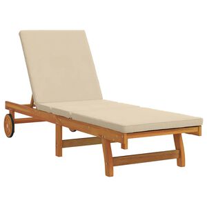 vidaXL Sonnenliege Braun 199 x 63 x 85 cm Massivholz Akazie