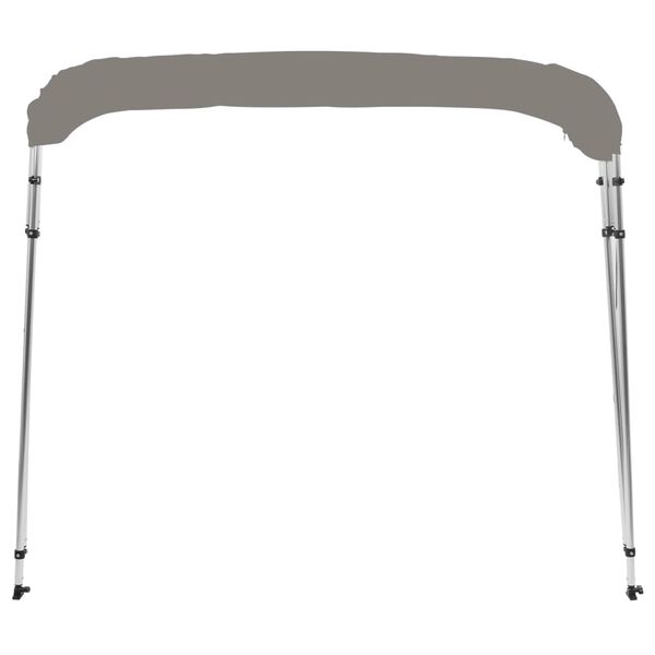 vidaXL 4-Bow Bimini-Top Grau 243x210x137 cm