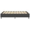 vidaXL Boxspring-Bettgestell Grau Stoff 160x200 cm