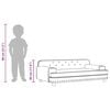 vidaXL Kindersofa Rosa 90x53x30 cm Samt