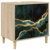 vidaXL Badezimmerschrank WIJHE Sonoma 60 x 40 x 60 cm Holzwerkstoff