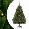 vidaXL Künstlicher Weihnachtsbaum Grün 120 cm PVC und Metall