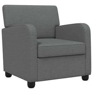 vidaXL Sessel Dunkelgrau Stoff