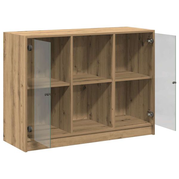 vidaXL Sideboard Artisan-Eiche 102x37x75,5 cm Holzwerkstoff