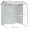 vidaXL Vogelk&auml;fig Grau 215 x 210 x 247 cm Verzinkter Stahl