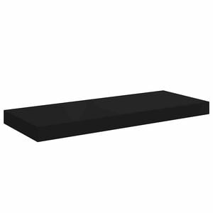 vidaXL Schwebendes Wandregal Schwarz 60x23,5x3,8 cm MDF