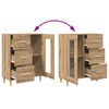 vidaXL Highboard Artisan-Eiche 69,5 x 34 x 180 cm Holzwerkstoff