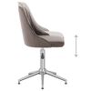 vidaXL Esszimmerst&uuml;hle 6 Stk. Drehbar Hellgrau Samt