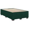 vidaXL Boxspringbett mit Matratze Dunkelgr&uuml;n 140x190 cm Samt