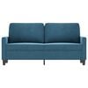 vidaXL 2-Sitzer-Sofa Blau 140 cm Samt