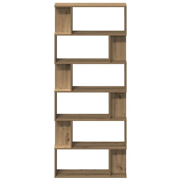 vidaXL Bücherregal Artisan-Eiche 80x24x192 cm Holzwerkstoff