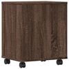vidaXL Druckerständer mit Rollen Braun Eichen-Optik 41x32x48 cm