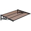 vidaXL T&uuml;rvordach Schwarz 122x90 cm Polycarbonat