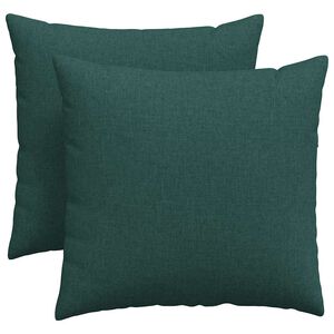 vidaXL Sofakissen 2 pcs Dunkelgr&uuml;n 45 x 45 cm Stoff