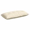 vidaXL R&uuml;cken Kissen Creme 100 x 50 cm Cordstoff