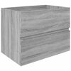 vidaXL Waschbeckenunterschrank Grau Sonoma 60x38,5x45 cm Holzwerkstoff