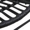 vidaXL Gartenstuhl Poly Rattan Schwarz