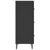 vidaXL Sideboard Schwarz 69,5x34x90 cm Holzwerkstoff