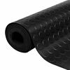 vidaXL Bodenbelag Schwarz 1,5 x 4 m Gummi