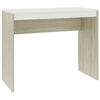 vidaXL Schreibtisch Wei&szlig; und Sonoma-Eiche 90x40x72 cm Holzwerkstoff