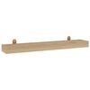 vidaXL Wandregale 2 Stk. 90x15x4 cm Massivholz Teak