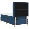 vidaXL Boxspringbett mit Matratze mit Kopfteil Blau 80 x 200 cm Stoff