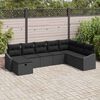 vidaXL Sofa Set mit Kissen 8 pcs Poly-Rattan