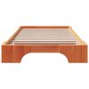 vidaXL Bettrahmen Wachsbraun 90 x 200 cm Massives Kiefernholz